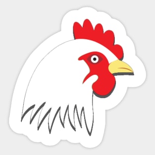 chicken head Sticker